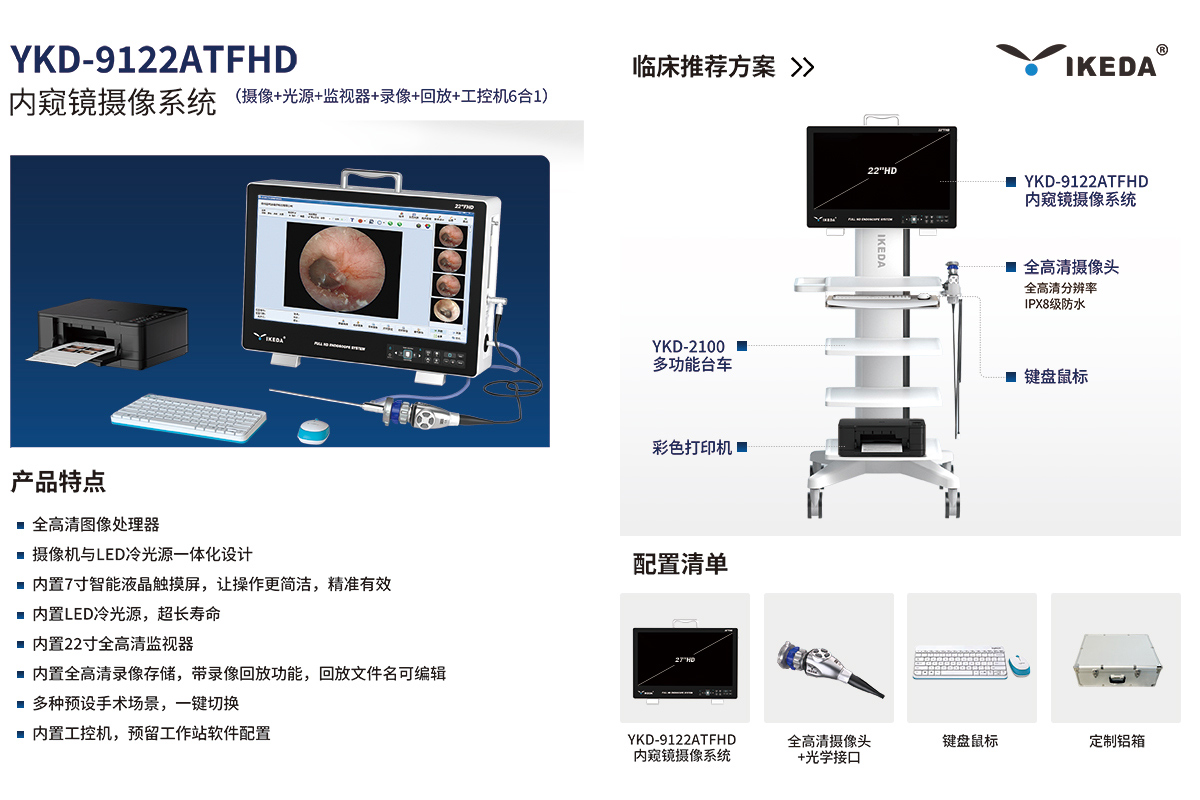 內窺鏡攝像系統 YKD-9122ATFHD
